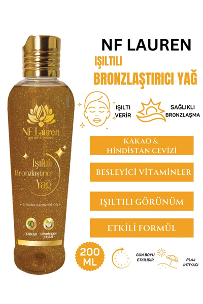 IŞILTILI BRONZLAŞTIRICI YAĞ 200 ML