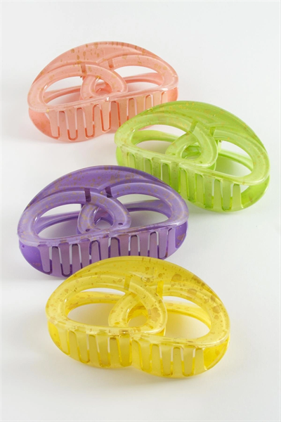 İç İçe Halka Renkli Mandal Toka 12 cm