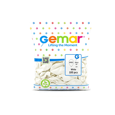 İç Mekan - Beyaz Balon 10 Inc - 26cm - 100pcs Bx40