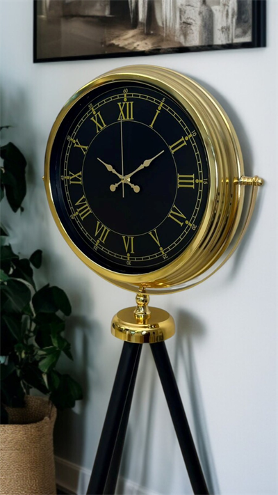 İhtişam Gold Tripod Ayaklı Saat