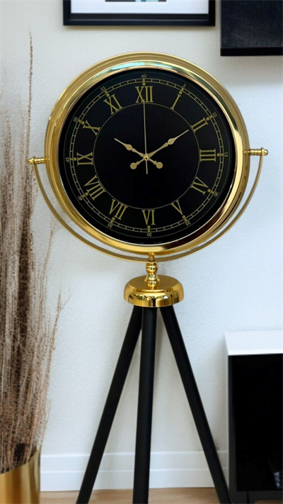 İhtişam Gold Tripod Ayaklı Saat