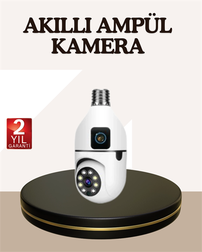 İki Yönlü Sesli WiFi Kamera – Ampul Tipi Ev ve Ofis Güvenlik Kamerası