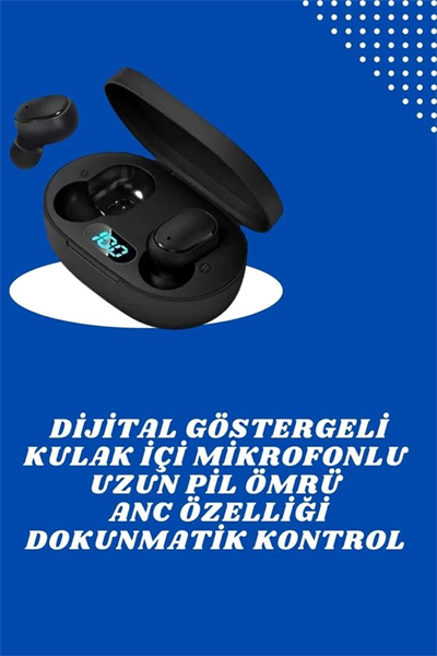 İkili Bluetooth Kulaklık Dijital Göstergeli Uzun Pil Ömrü Yüksek Ses Kaliteli