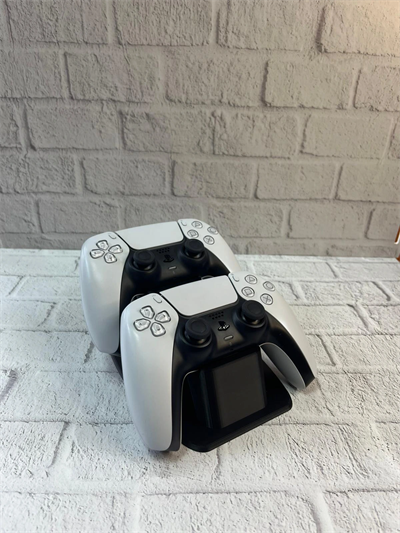 İkili Gamepad Tutucu Siyah 7x18 cm Masa ve Raf Düzeni