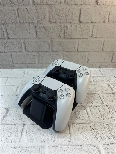 İkili Gamepad Tutucu Siyah 7x18 cm Masa ve Raf Düzeni