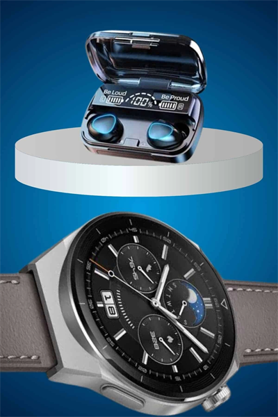 İkili Set Akıllı Saat Ve Bluetooth Kulaklık Kablosuz Uzun Pil Ömrü Spor Modları