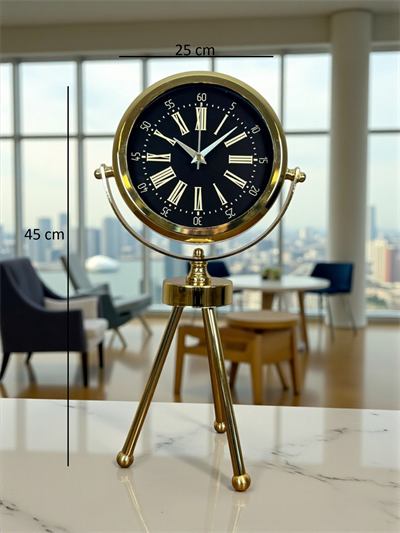 Imperial Gold Üç Ayaklı Metal Masa Saati