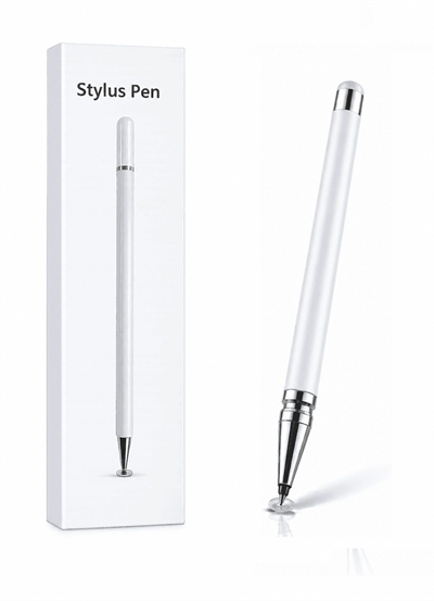 İnfinix Hot 40 Uyumlu Dokunmatik Stylus Kalem Disk Uçlu Hassas Beyaz Tablet Telefon Çizim Kalemi