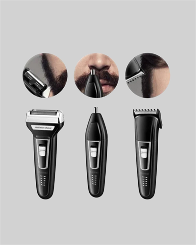 İnsua Erkek Bakım Seti – 3 Başlıklı Şarjlı Tıraş Makinesi, 60 Dakika Kablosuz Kullanım