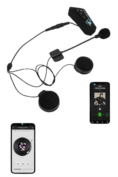 Intercom Bluetooth Kask Kulaklık Motosiklet Kulaklık 5.0 Bluetooth