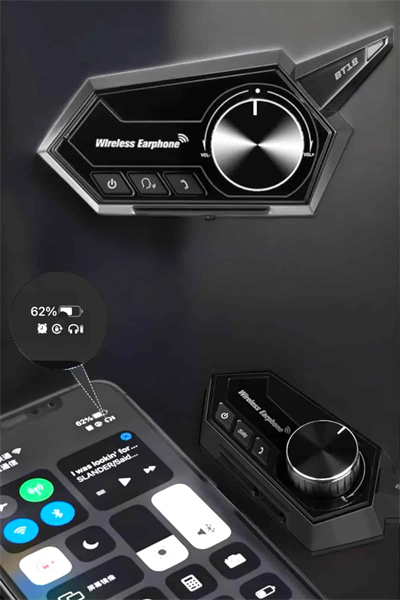 Intercom Kask Kulaklığı ANC Özelliği Yüksek Ses Kaliteli Bluetooth Kulaklık