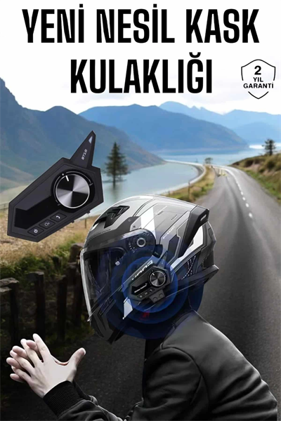 Intercom Kask Kulaklığı ANC Özelliği Yüksek Ses Kaliteli Bluetooth Kulaklık