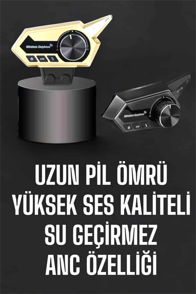 Intercom Kask Kulaklığı ANC Özelliği Yüksek Ses Kaliteli Bluetooth Kulaklık