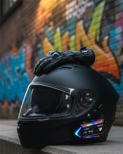 Intercom Mesafeli IPX6 Suya Dayanıklı Kask Kulaklık Sistemi