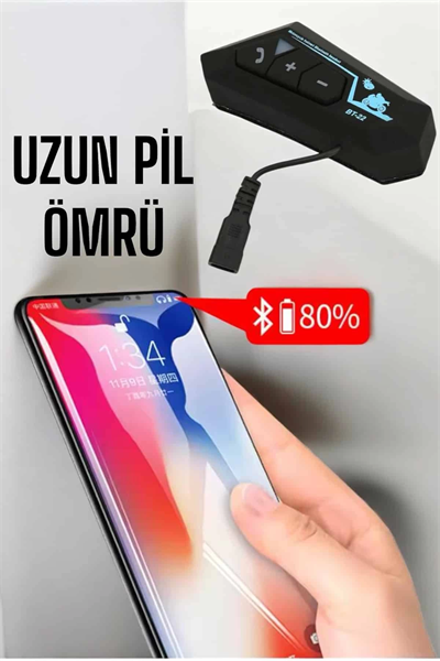İnterkom Intercom Kask Kulaklık Bt22 Bluetooth Motosiklet Kulaklık 5.0 Bluetooth