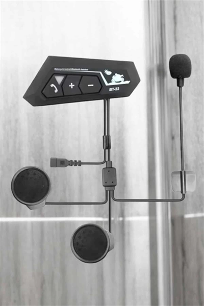 İnterkom Intercom Kask Kulaklık Bt22 Bluetooth Motosiklet Kulaklık 5.0 Bluetooth