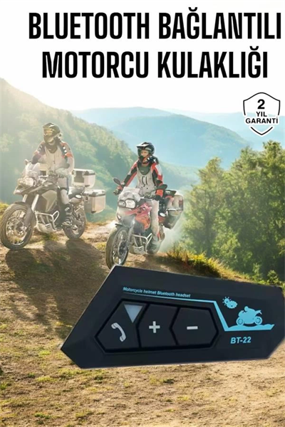 İnterkom Intercom Kask Kulaklık Bt22 Bluetooth Motosiklet Kulaklık 5.0 Bluetooth