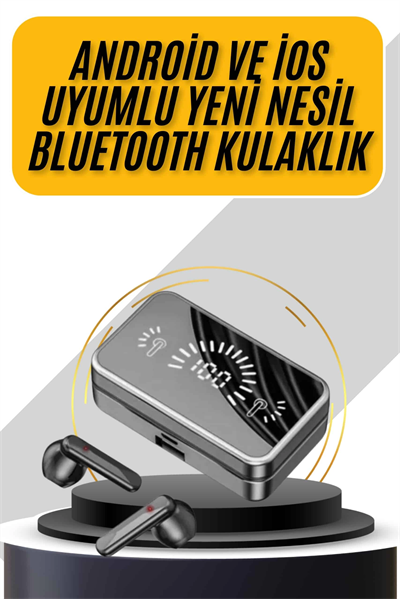 İos Android Uyumlu Bluetooth Kulaklık Kablosuz Kulaklık Yüksek Basslı