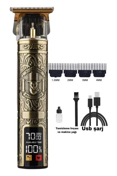 Ip-0685 Profesyonel Saç Sakal Ense Vücut Lazer Öncesi Kuaförlere Özel Tıraş Makinesi Demir Kasa