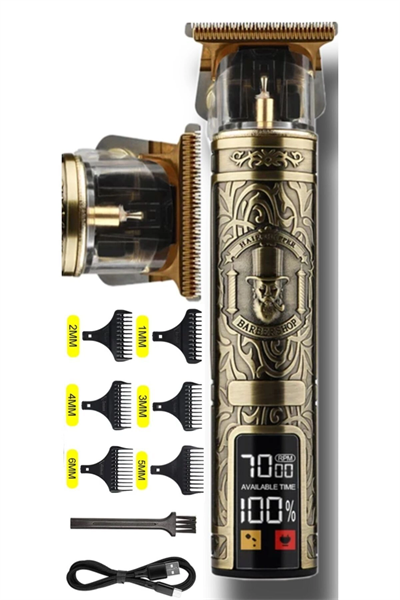 Ip-0685 Profesyonel Saç Sakal Ense Vücut Lazer Öncesi Kuaförlere Özel Tıraş Makinesi Demir Kasa