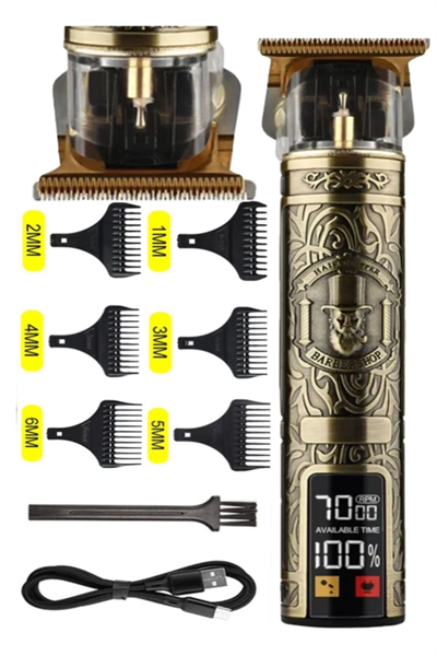 Ip-0685 Profesyonel Saç Sakal Ense Vücut Lazer Öncesi Kuaförlere Özel Tıraş Makinesi Demir Kasa