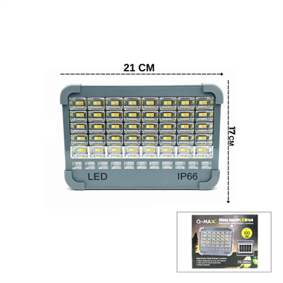 Ip66 Güneş Enerjili Led Işık Solar Projektör - Powerbank Çakarlı Kamp - Dış Mekan Ps-d002a Bx40