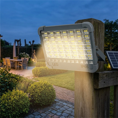 Ip66 Güneş Enerjili Led Işık Solar Projektör - Powerbank Çakarlı Kamp - Dış Mekan Ps-d002a Bx40