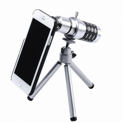 Iphone 5 5s - Iphone 4 4s Için Alüminyum 14x Optik Zoom Yakından Görüntü Çekme Dürbün