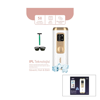 Ipl Buz Lazer Epilatör - Epilasyon Cihazı 5 Farklı Mod - Lcd Ekran Tüm Vücut Uygun Sel-6049 Bx40