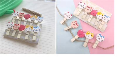 İpli Mandallı Kedili Fotoğraf Albümü Kedi Kafası Şekilli Mandal