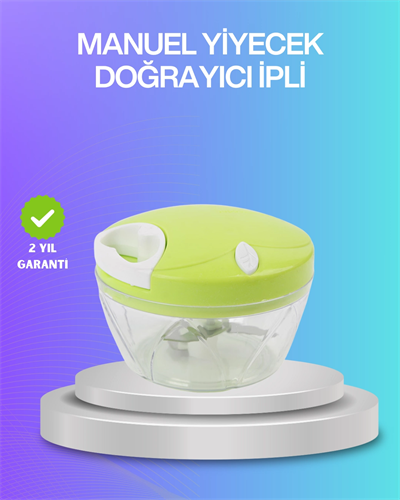İpli Manuel Doğrayıcı Paslanmaz Çelik Bıçaklı