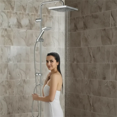 Irmak Premium Robot Yağmurlama Tepe Duş Sistemi – Modern Banyo Batarya Seti