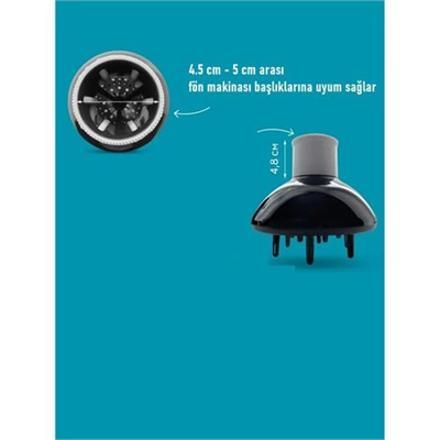 Isı Ayarlamalı Fön Için Difüzör Vigo Başlık Dönerli Profesyonel 721554
