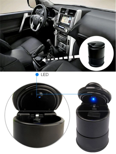 Işıklı Araba Küllüğü Bardaklık Tipi Kapaklı Bx40