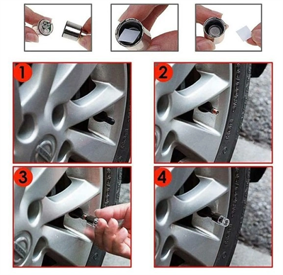 Işıklı Bisiklet Araba Sibop Kapağı 2 Adet Bx40