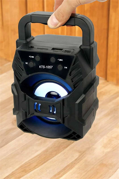 Işıklı Bluetooth Hoparlör Müzik ve Renkli Işık Taşınabiilir