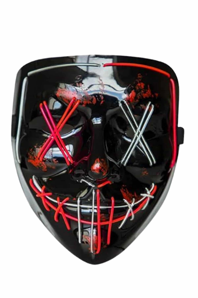 Işıklı Led Maske Parti Eğlence Maskesi Hallowen Neon Maske