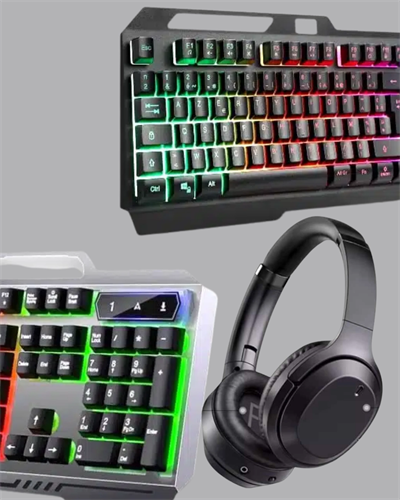 Işıklı Oyuncu Klavye Mouse ve Bluetooth Kulaklık Seti Türkçe Q USB