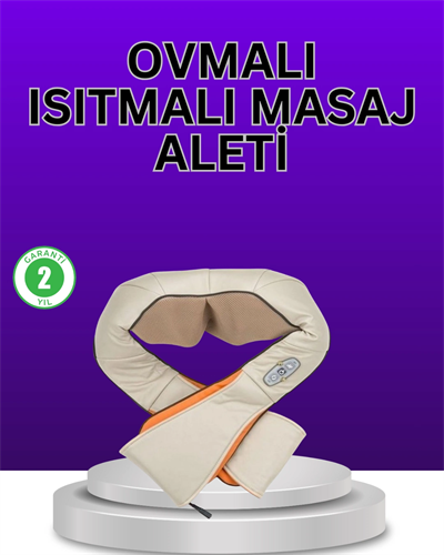 Isıtma Fonksiyonlu Ovmalı Boyun Omuz ve Vücut Masaj Cihazı Rahatlatıcı