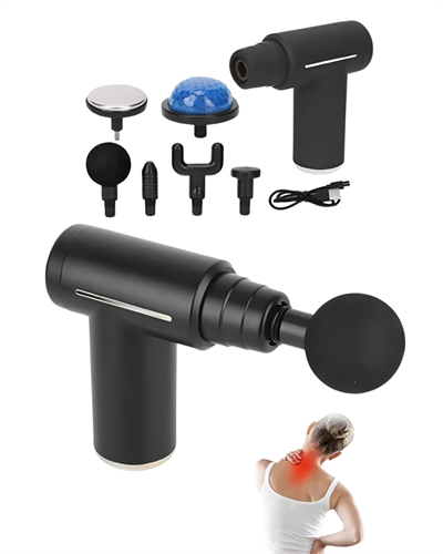 Isıtmalı Soğutmalı Masaj Tabancası 3200 RPM Sessiz Motor USB C Şarjlı