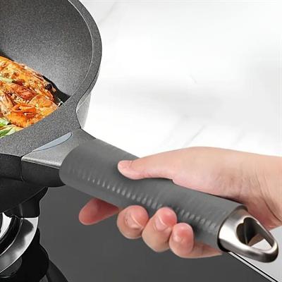 Isıya Dayanıklı Silikon Kauçuk Tencere,Kapı Tutma Kılıfı Kendinden Küçülen,Her Sapa Uyumlu Tava Kulp Yalıtımı 12-15 cm (3936)