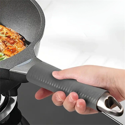 Isıya Dayanıklı Silikon Kauçuk Tencere,kapı Tutma Kılıfı Kendinden Küçülen,her Sapa Uyumlu Tava Kulp Yalıtımı 12-15 Cm Bx40