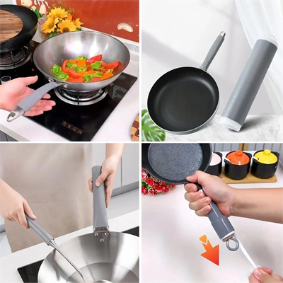 Isıya Dayanıklı Silikon Kauçuk Tencere,kapı Tutma Kılıfı Kendinden Küçülen,her Sapa Uyumlu Tava Kulp Yalıtımı 12-15 Cm Bx40