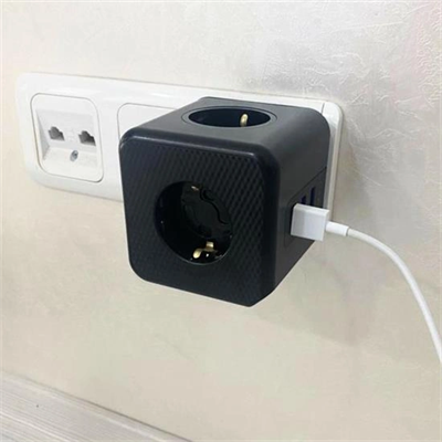 Isıya Dayanıklı Termal Akım Korumalı Ve Çocuk Korumalı 3 Priz Girişli 3 Usb Girişli Küp Priz Bx40