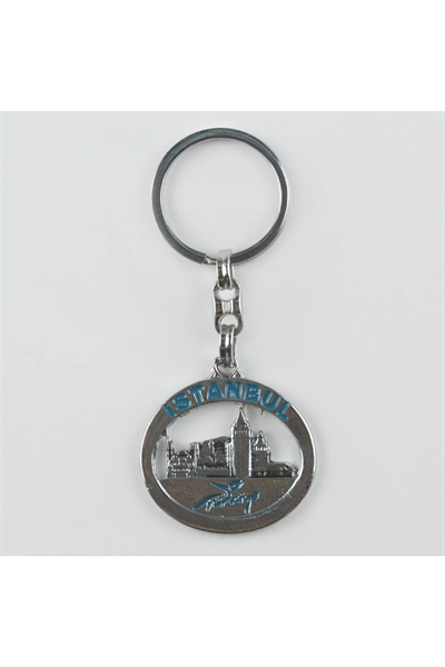 İstanbul Figürlü Metal Anahtarlık
