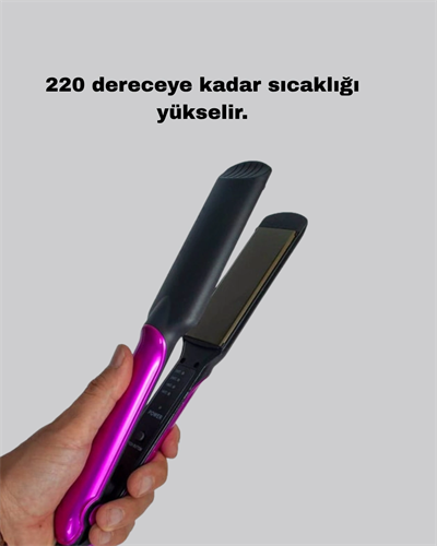 İyonik Saç Düzleştirici – 220°C Isıya Kadar Çıkan, LED Göstergeli ve Eşit Isı Dağılımlı Plaka