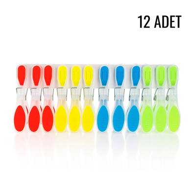İz Bırakmayan Silikon Mandal 12 Li Bx40