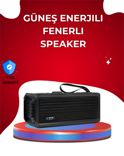 J-IPOX P520 Solar Enerjili Bluetooth Hoparlör FM Radyolu 8W Ses