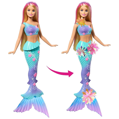 JDM72 Barbie Büyülü Çiçekler Deniz Kızı - Flower Magic Mermaid