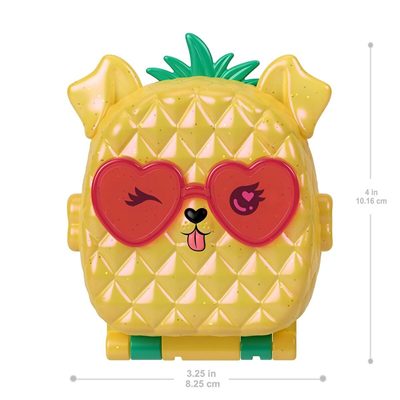 JFV00 Polly Pocket Ananas Köpekçik Plajı Mini Oyun Seti